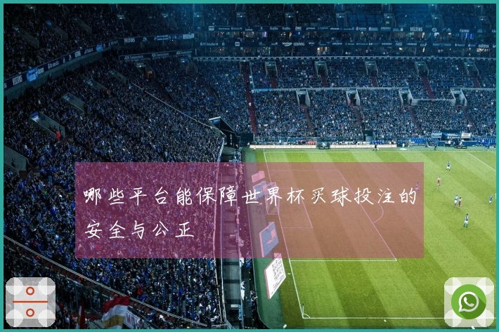 哪些平台能保障世界杯买球投注的安全与公正