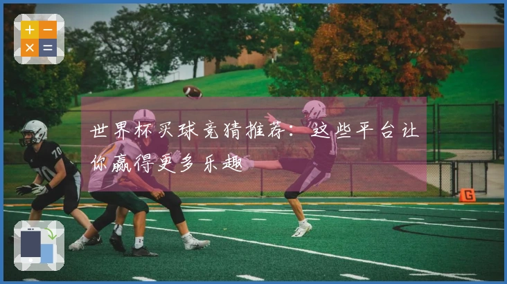 世界杯买球竞猜推荐：这些平台让你赢得更多乐趣
